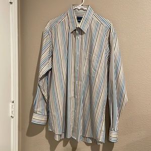 Sero by Forsyth Striped Dress Shirt - L